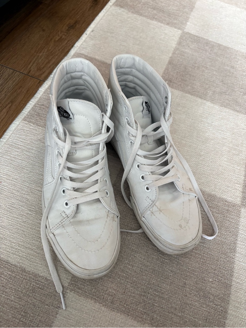 Vans White High-Top Sneakers